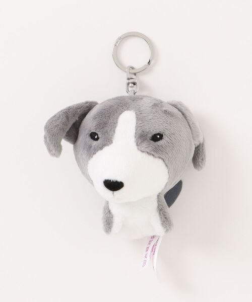 犬型キーホルダー グレー系 リボン付き Greyhound Keyring（キーホルダー）｜Ben Lenovitz（ベンレノビッツ