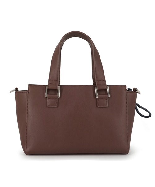 MURUA(ムルーア)の「MURUA(ムルーア)2WAYハンドバッグ MR-B1454 ロゴプレート(ハンドバッグ・レディース・ブラウン/ブラック/ネイビー・FREE)」の5枚目の写真