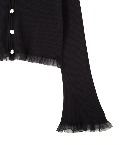 JILL by JILL STUART（ジルバイジルスチュアート）の「＜アンサンブル対応＞シアートリムショートカーディガン（ニット/セーター・レディース・ピンク系その他/ブラック/ホワイト/ホワイト系その他・FREE）」の14枚目の写真