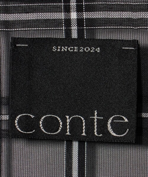 conte（コンテ）の「＜conte＞シアー ウィンドーペン チェックシャツ（シャツ/ブラウス・レディース・ホワイト/ブラック・FREE）」の6枚目の写真