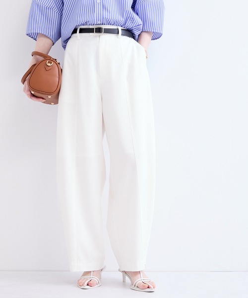 le cercle ADAM ET ROPE'(ルセルクルアダムエロペ)の「デニムライクカーブパンツ(その他パンツ・レディース・ホワイト/ブルー系その他4・FREE)」の2枚目の写真