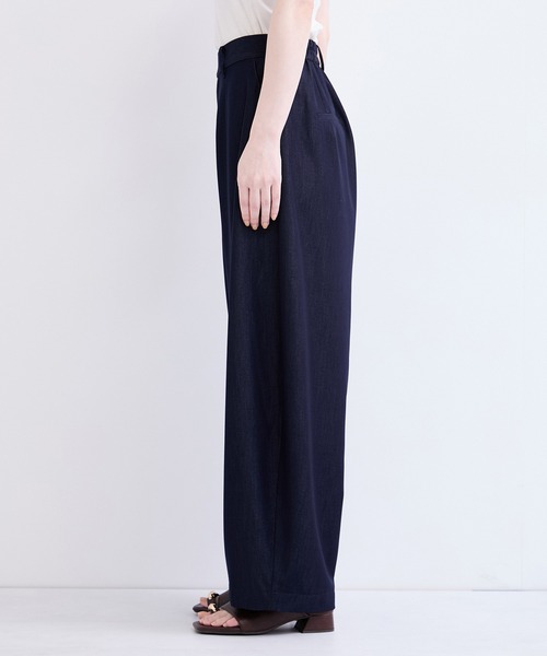 le cercle ADAM ET ROPE'(ルセルクルアダムエロペ)の「デニムライクカーブパンツ(その他パンツ・レディース・ホワイト/ブルー系その他4・FREE)」の9枚目の写真