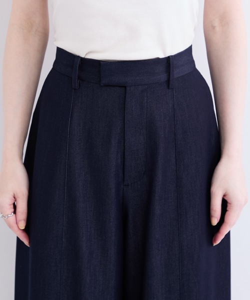 le cercle ADAM ET ROPE'(ルセルクルアダムエロペ)の「デニムライクカーブパンツ(その他パンツ・レディース・ホワイト/ブルー系その他4・FREE)」の7枚目の写真