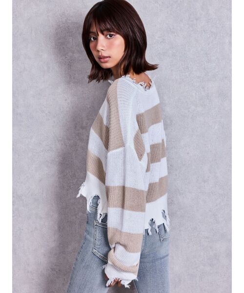 GYDA(ジェイダ)の「Vネックグラインダーニットトップス(ニット/セーター・レディース・ベージュ/その他1/その他2/ブラック・FREE)」の12枚目の写真