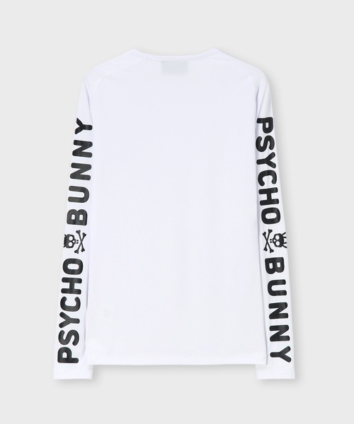 Psycho Bunny（サイコバニー）の「[GOLF][WOMEN]スリーブプリント UVコンプレッションインナー（Tシャツ/カットソー・レディース・ブラック/ホワイト・1/2）」の3枚目の写真