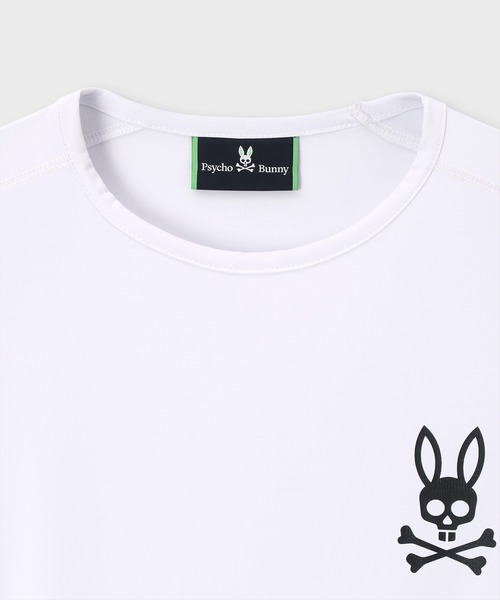 Psycho Bunny（サイコバニー）の「[GOLF][WOMEN]スリーブプリント UVコンプレッションインナー（Tシャツ/カットソー・レディース・ブラック/ホワイト・1/2）」の4枚目の写真