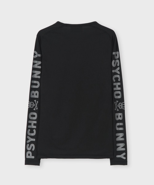 Psycho Bunny（サイコバニー）の「[GOLF][WOMEN]スリーブプリント UVコンプレッションインナー（Tシャツ/カットソー・レディース・ブラック/ホワイト・1/2）」の7枚目の写真