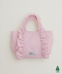 【WOODS × natural couture】ショルダー付きフリルミニトート