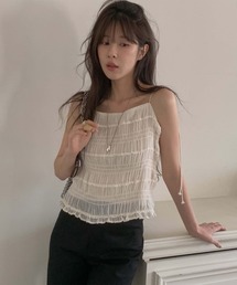 シャーリングキャミビスチェ