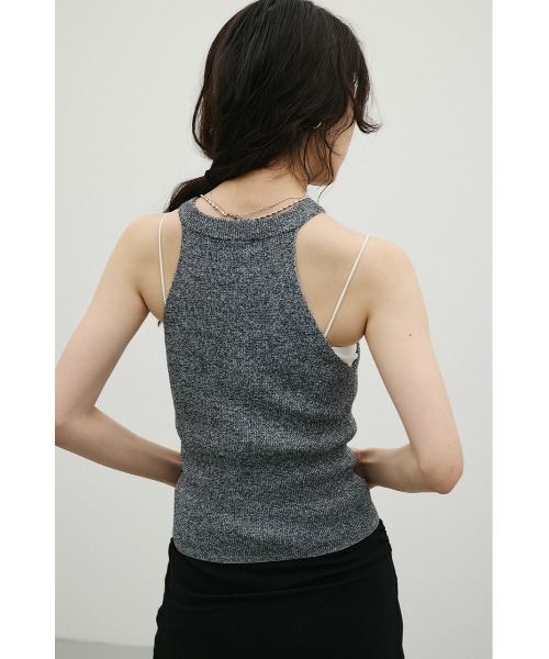 STYLEMIXER(スタイルミキサー)の「アメスリブークレニットトップ(タンクトップ・レディース・ホワイト/チャコールグレー/レッド・FREE)」の18枚目の写真