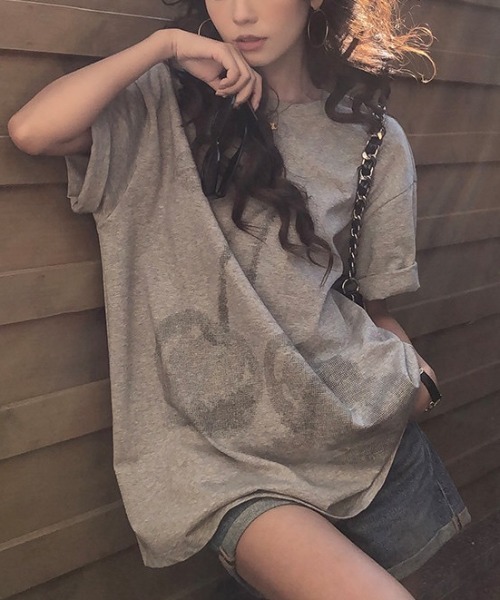 CHUN CHUN NOTES(チュンチュンノーツ)の「26SS/フルーツプリントコットンルーズTシャツ(Tシャツ/カットソー・レディース・グレー/ホワイト・F)」の22枚目の写真