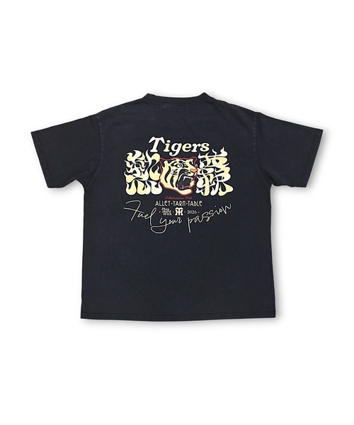 ROOPTOKYO（ループトウキョウ）の「AYT×阪神タイガース 熱覇 プリントデザイン グラフィック クルーネックTシャツ 半袖 メンズ 野球 ベースボール 2026年夏 夏服（Tシャツ/カットソー・メンズ・ワンウォッシュ・M/L/XL）」の3枚目の写真