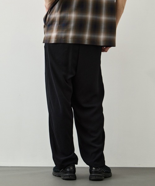 CITY TOKYO(シティトウキョウ)の「【CITY TOKYO】Multi-flex ワイドテーパードパンツ(その他パンツ・メンズ・ダークブラウン/ブラック・1/2)」の5枚目の写真