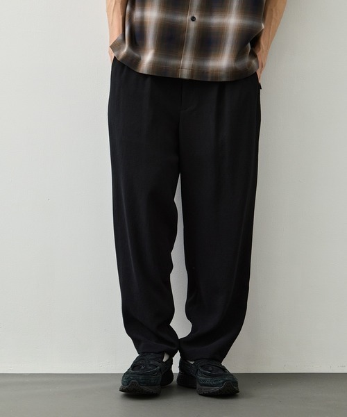 CITY TOKYO(シティトウキョウ)の「【CITY TOKYO】Multi-flex ワイドテーパードパンツ(その他パンツ・メンズ・ダークブラウン/ブラック・1/2)」の3枚目の写真