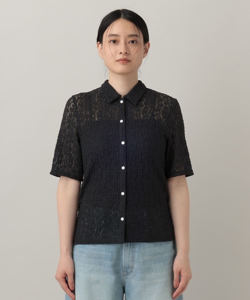 A part by(アパートバイ)の「レースエリツキプルオーバー_5分袖(Tシャツ/カットソー・レディース・ブラック/ライトベージュ/オフホワイト・FREE)」の18枚目の写真