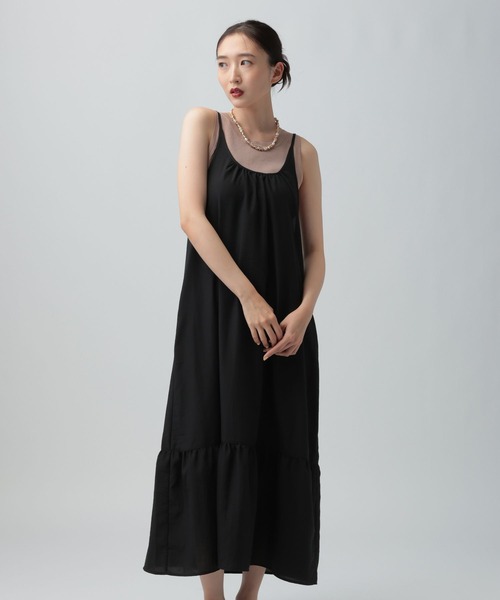 LEPSIM(レプシィム)の「アソート切り替えキャミワンピース 1043535(ワンピース・レディース・ブラック/レッド/ブラック系その他・FREE)」の12枚目の写真