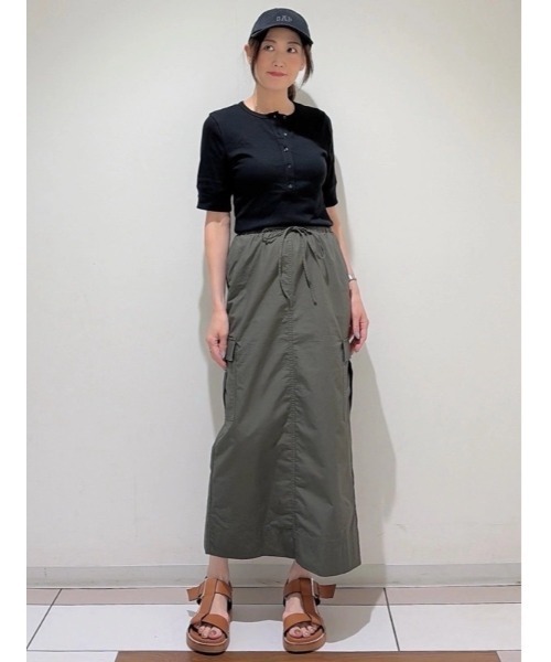 GAP(ギャップ)の「リブ ヘンリートップス(Tシャツ/カットソー・レディース・ブルー/ホワイト/ブラック・XS/L/S/XL/M/XXS)」の16枚目の写真