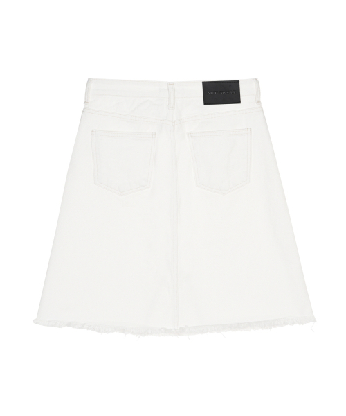 NICK&NICOLE（ニックアンドニコール）の「RAW CUT MIDI DENIM SKIRT_IVORY（スカート・レディース・その他・SMALL/MEDIUM/LARGE）」の2枚目の写真