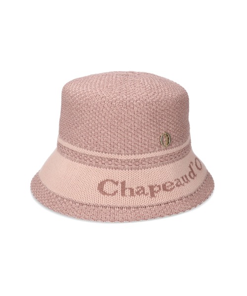 Chapeau d' O(シャポードオー)の「Chapeau d' O Jaquard Logo Thermo Hat / シャポードオー(ハット・レディース・ブラック/ピンク/ライトベージュ・M/57.5cm)」の3枚目の写真