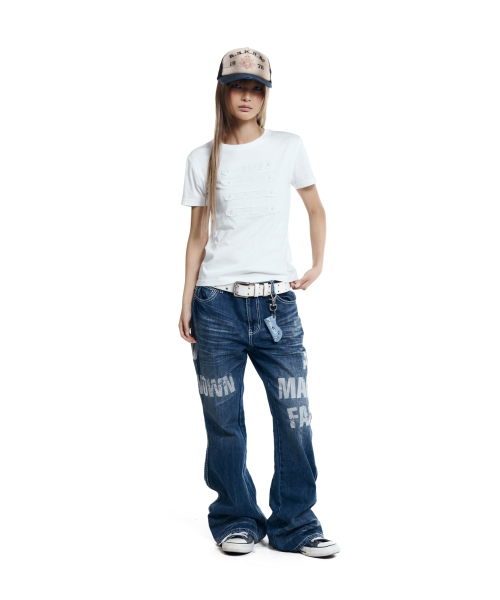 AAKAM(アーカム)の「Napoleon Corded Half Top (White)(Tシャツ/カットソー・レディース・その他・1/2/3)」の6枚目の写真