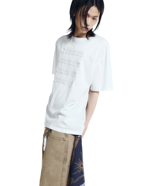 AAKAM(アーカム)の「Napoleon Corded Half Top (White)(Tシャツ/カットソー・レディース・その他・1/2/3)」の7枚目の写真