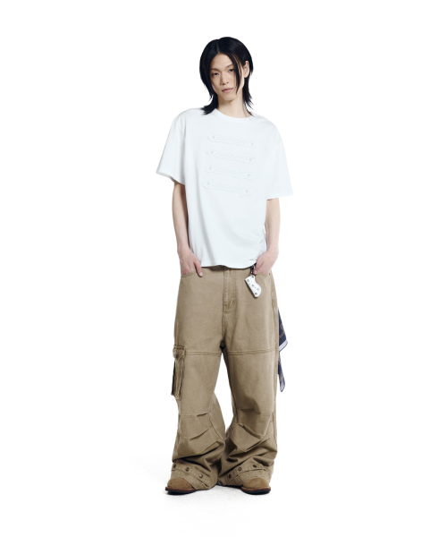 AAKAM(アーカム)の「Napoleon Corded Half Top (White)(Tシャツ/カットソー・レディース・その他・1/2/3)」の9枚目の写真
