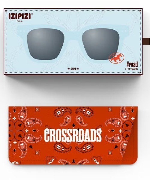 IZIPIZI(イジピジ)の「JUNIOR 7-11 #road CROSSROAD(サングラス・キッズ・モカ/ライトブルー/ブラック・FREE)」の14枚目の写真