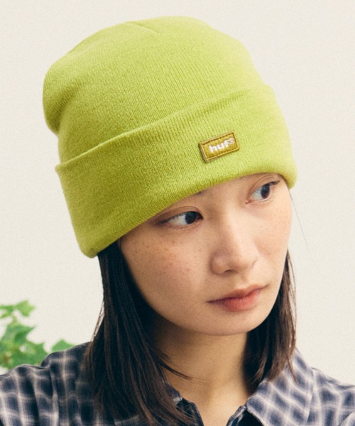HUF(ハフ)の「AIR FLOW CUFF BEANIE(ニットキャップ/ビーニー・メンズ・ブラック/オレンジ系その他/アッシュグレー/グリーン系その他・O/S)」の3枚目の写真