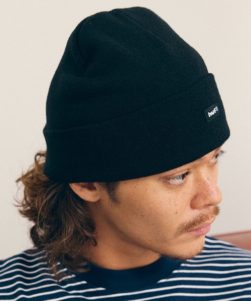HUF(ハフ)の「AIR FLOW CUFF BEANIE(ニットキャップ/ビーニー・メンズ・ブラック/オレンジ系その他/アッシュグレー/グリーン系その他・O/S)」の1枚目の写真