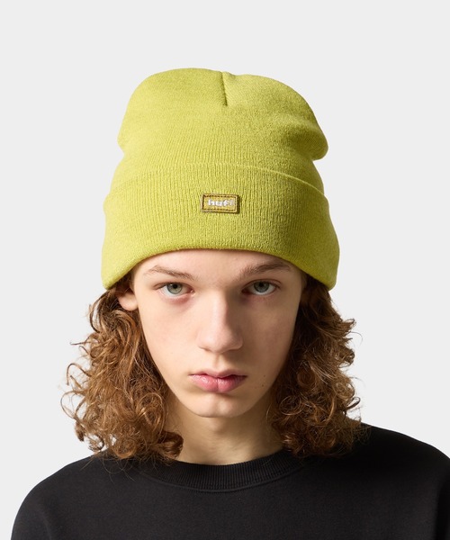 HUF(ハフ)の「AIR FLOW CUFF BEANIE(ニットキャップ/ビーニー・メンズ・ブラック/オレンジ系その他/アッシュグレー/グリーン系その他・O/S)」の7枚目の写真