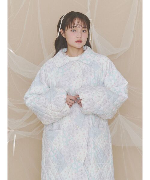 merry jenny（メリージェニー）の「Garden Quilt Coat（ステンカラーコート・レディース・オフホワイト/アイボリー・FREE）」の7枚目の写真