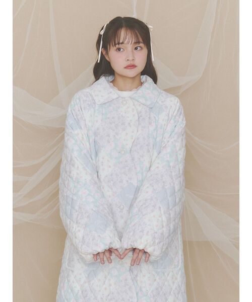 merry jenny（メリージェニー）の「Garden Quilt Coat（ステンカラーコート・レディース・オフホワイト/アイボリー・FREE）」の8枚目の写真