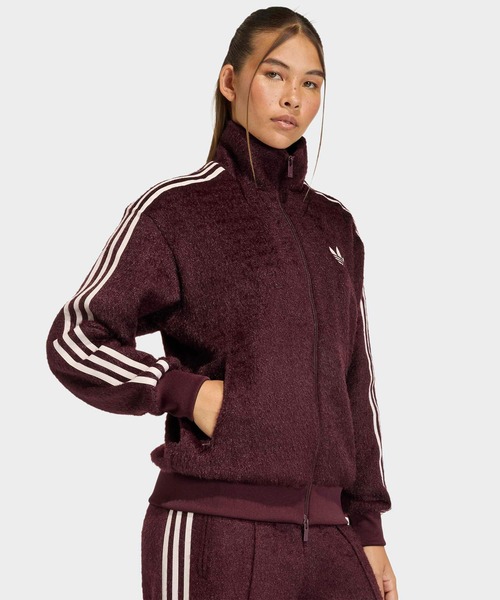 adidas(アディダス)の「アディダス オリジナルス モヘヤ ファイヤーバード ルーズ トラックトップ(ジャージ) / ジャージ / トラックジャケット / アディダスオリジナルス adidas Originals(ジャージ・レディース・レッド・MEDIUM/SMALL/X-LARGE/3XL/LARGE/XX-LARGE/X-SMALL)」の1枚目の写真