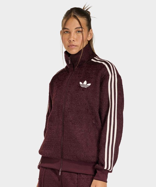 adidas(アディダス)の「アディダス オリジナルス モヘヤ ファイヤーバード ルーズ トラックトップ(ジャージ) / ジャージ / トラックジャケット / アディダスオリジナルス adidas Originals(ジャージ・レディース・レッド・MEDIUM/SMALL/X-LARGE/3XL/LARGE/XX-LARGE/X-SMALL)」の4枚目の写真