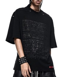RICH（リッチ）の「【RICH】Logo Printed Oversize T-shirt / 【RICH】グラフィックロゴプリントリベットオーバーサイズ半袖Tシャツ（Tシャツ/カットソー）」