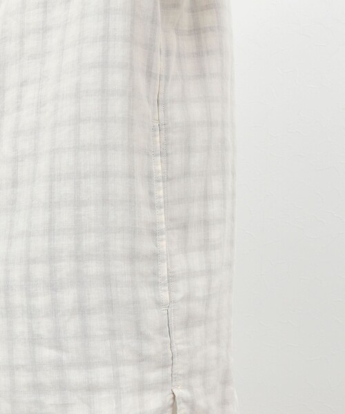 NOLLEY’S(ノーリーズ)の「ダブルガーゼ レギュラーカラーオーバーシャツ 26AW(シャツ/ブラウス・メンズ・アイボリー/ネイビー/グレイッシュブルー・XL/L/M/S)」の6枚目の写真