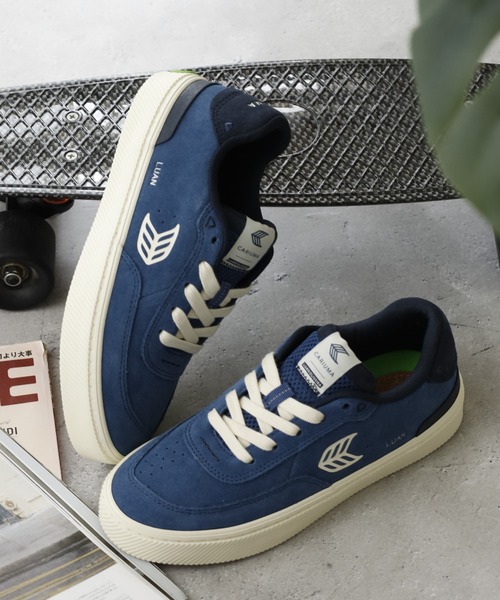 CARIUMA(カリウマ)の「LUAN PRO Suede Logo Sneaker ルアン・プロ スエード ロゴ スニーカー(スニーカー・メンズ・ブルー系その他/ブラック系その他・US-8/US8/US7/US-11/US-12/US8.5/US-10h/US-10/US-9h/US-8h/US7.5/US9/US-9)」の2枚目の写真