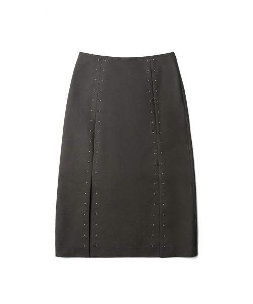 TTUDEMENT(トュードメント)の「STUD LONG SKIRT_CHARCOAL(スカート・レディース・その他・SMALL/MEDIUM)」の2枚目の写真