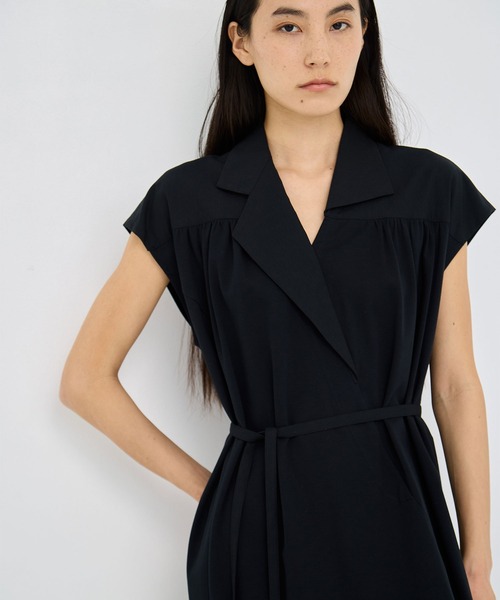 AKIRANAKA(アキラナカ)の「【AKIRANAKA/アキラナカ】Silva combi tex jersey dress BL(シャツワンピース・レディース・ブルー/ネイビー/ブラック・2/1)」の20枚目の写真