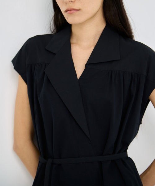 AKIRANAKA(アキラナカ)の「【AKIRANAKA/アキラナカ】Silva combi tex jersey dress BL(シャツワンピース・レディース・ブルー/ネイビー/ブラック・2/1)」の21枚目の写真