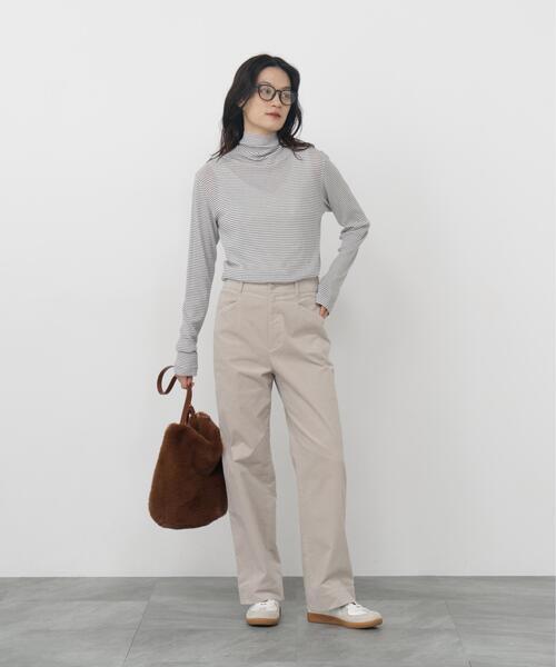 human woman(ヒューマンウーマン)の「◆【名品 / ウォッシャブル】シアータートルプルオーバー(Tシャツ/カットソー・レディース・ホワイト系その他4/ホワイト/ネイビー/グレー系その他・MEDIUM)」の19枚目の写真