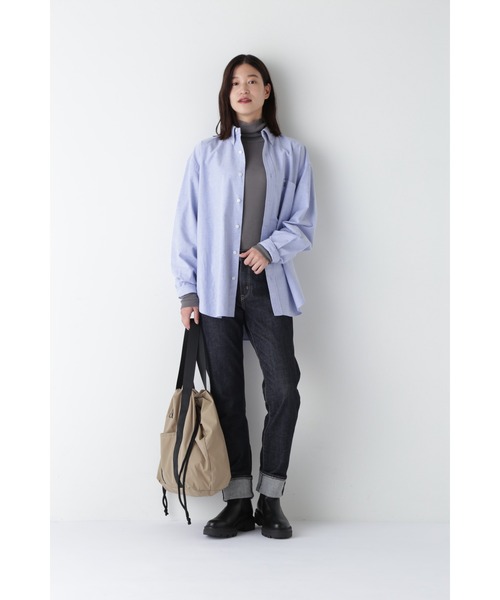 human woman(ヒューマンウーマン)の「◆【名品 / ウォッシャブル】シアータートルプルオーバー(Tシャツ/カットソー・レディース・ホワイト系その他4/ホワイト/ネイビー/グレー系その他・MEDIUM)」の12枚目の写真