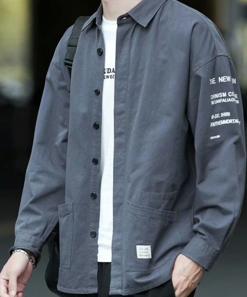 KELVIN（ケルヴァン）の「Utility Shirt Jacket ユーティリティシャツジャケット（シャツ/ブラウス・メンズ・グレー/ブラック・MEDIUM/LARGE）」の7枚目の写真