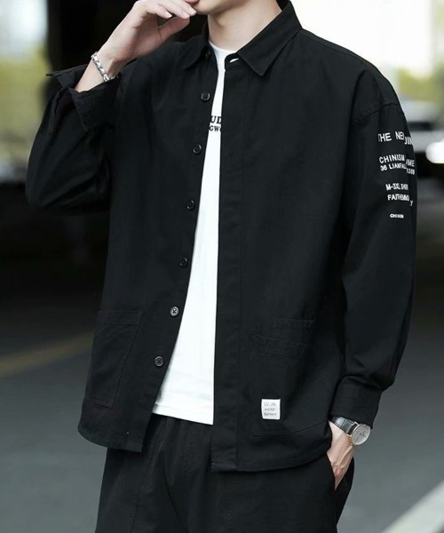 KELVIN（ケルヴァン）の「Utility Shirt Jacket ユーティリティシャツジャケット（シャツ/ブラウス・メンズ・グレー/ブラック・MEDIUM/LARGE）」の3枚目の写真