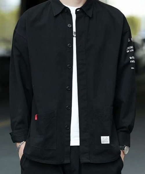 KELVIN（ケルヴァン）の「Utility Shirt Jacket ユーティリティシャツジャケット（シャツ/ブラウス・メンズ・グレー/ブラック・MEDIUM/LARGE）」の4枚目の写真