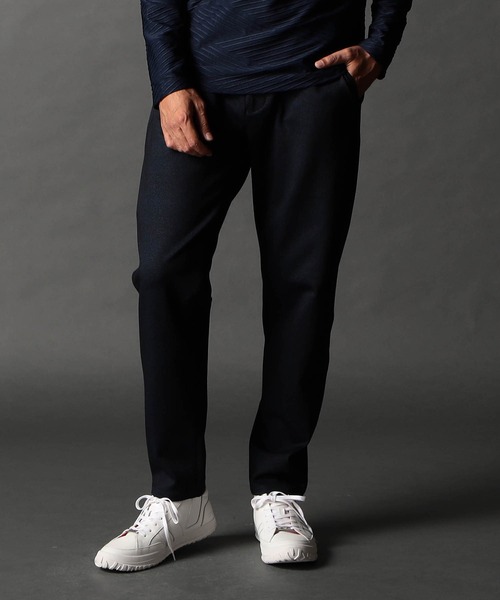 NICOLE CLUB FOR MEN(ニコルクラブフォーメン)の「レーヨン混ヘビーポンチ イージーパンツ(その他パンツ・メンズ・ブラック/その他1/ネイビー系/その他2/ブラウン系・SMALL/MEDIUM/LARGE/X-LARGE)」の3枚目の写真