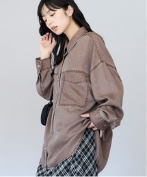 レーヨンデニム2wayシャツ