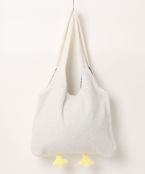 Burner(バーナー)の「【FEMLY DAILY(フェミリーデイリー)】ダックモチーフ ふわふわトートバッグ fem-totebag-1-20(トートバッグ・レディース・ホワイト・FREE)」の2枚目の写真