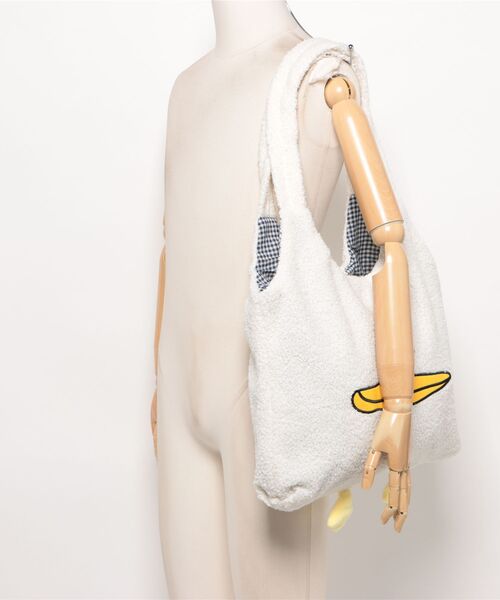 Burner(バーナー)の「【FEMLY DAILY(フェミリーデイリー)】ダックモチーフ ふわふわトートバッグ fem-totebag-1-20(トートバッグ・レディース・ホワイト・FREE)」の5枚目の写真
