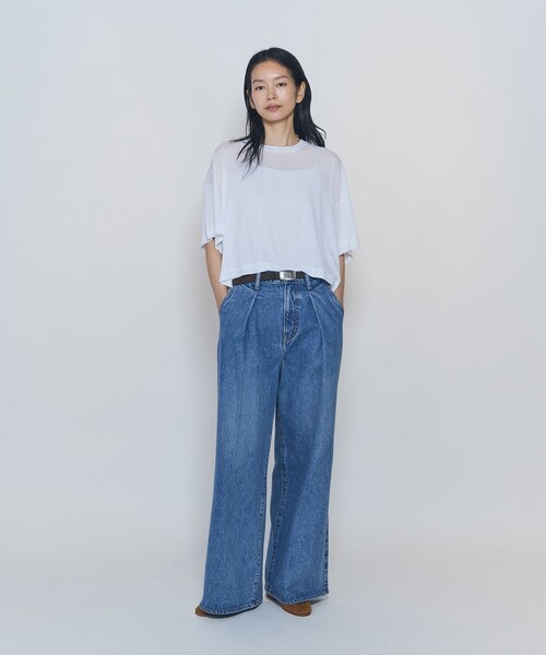NEEDBY heritage(ニードバイヘリテージ)の「<NEEDBY heritage×1er Arrondissement>【別注】デニムパンツ"Charlotte"(デニムパンツ・レディース・インディゴブルー・34/38/36)」の4枚目の写真
